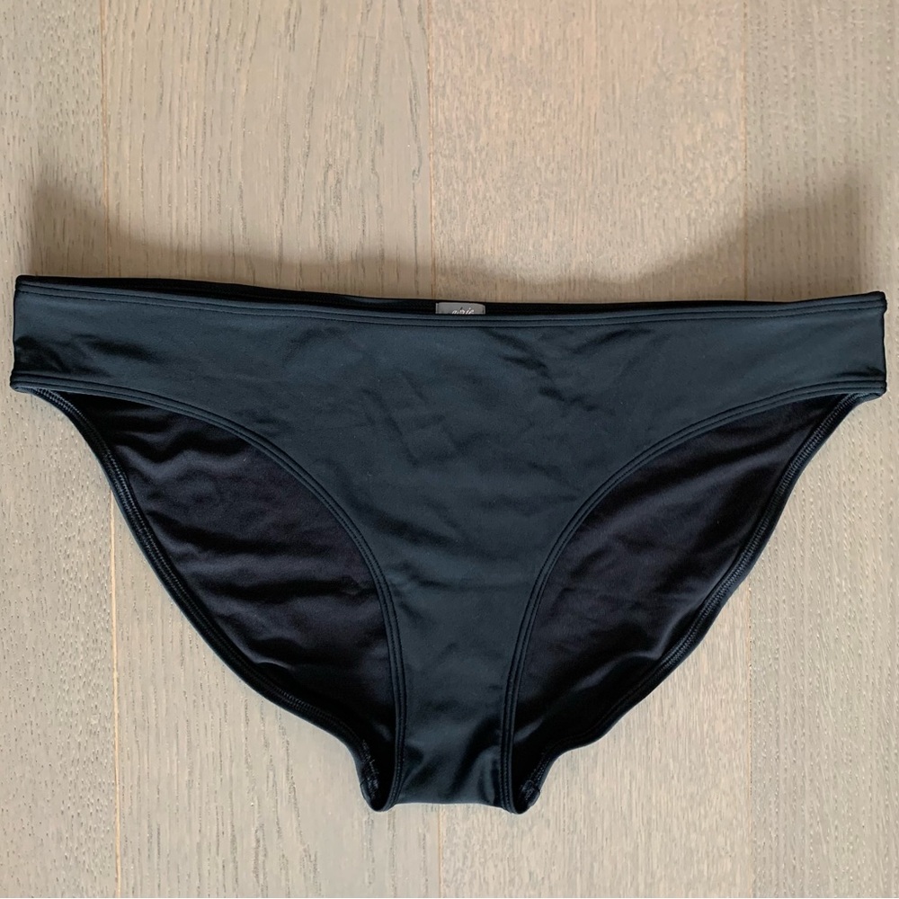 Aerie Black Full Coverage Swim Bikini Bottom